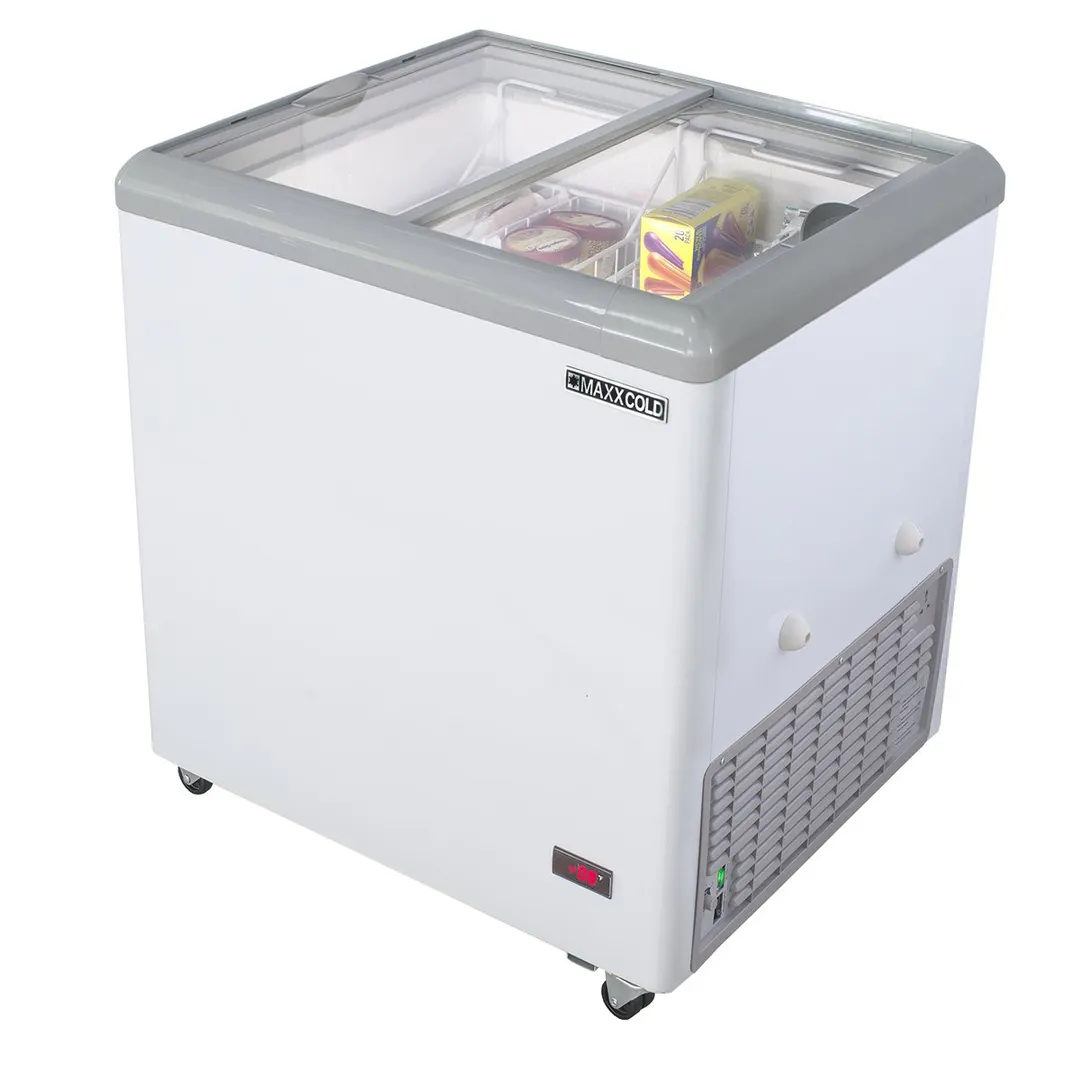 Maxx Cold MXF31F 32" Flat Lid Ice Cream Display Freezer, 7.4 cu. ft.