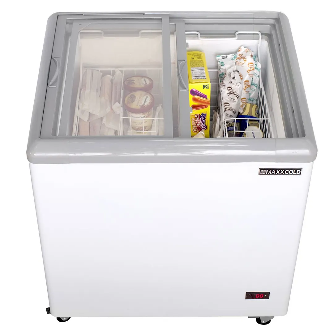 Maxx Cold MXF31F 32" Flat Lid Ice Cream Display Freezer, 7.4 cu. ft.