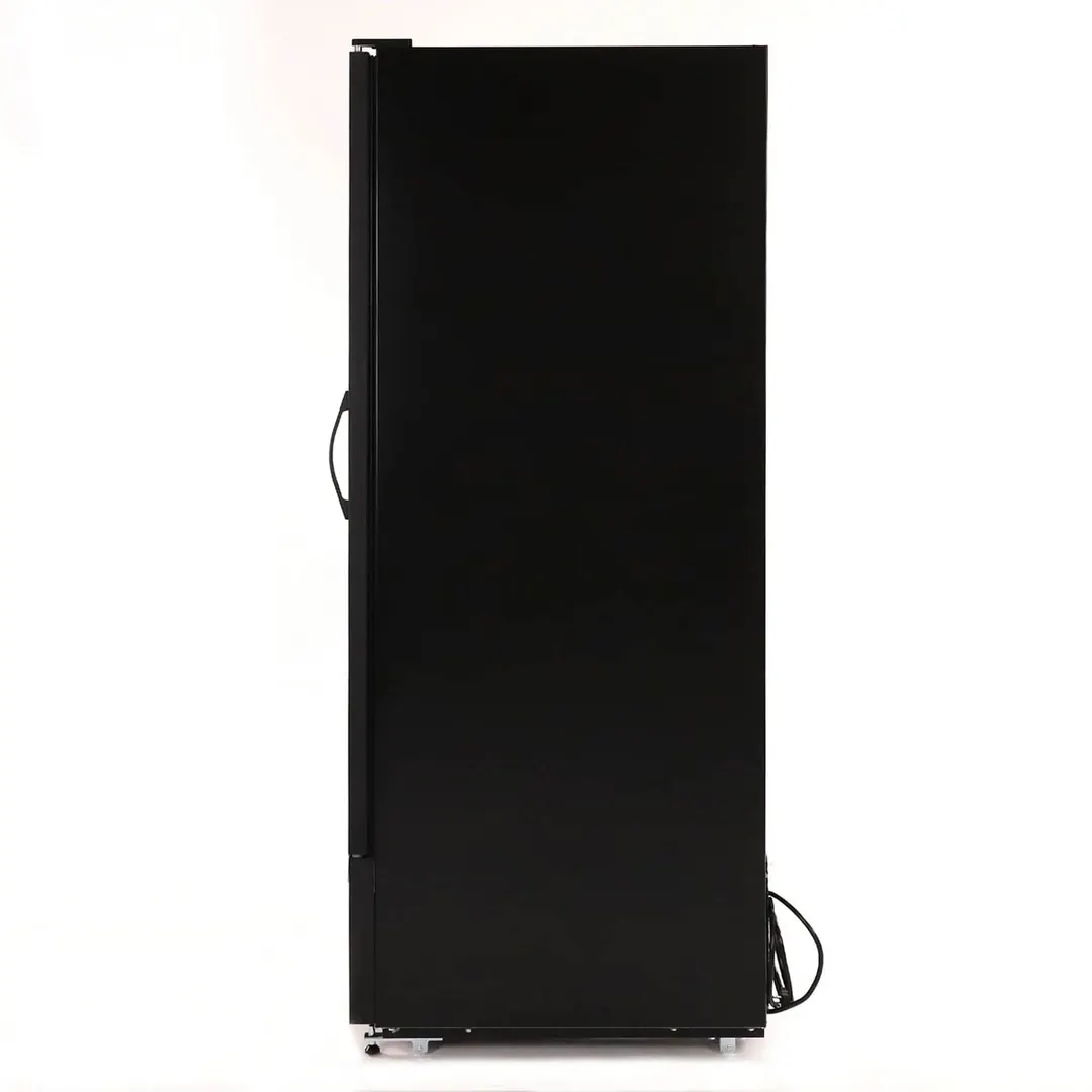 Maxx Cold MXGDM-73FBHC 73 cu ft Glass Door Merchandiser, Black, 3‑Section, 1‑1/4 HP Compressor