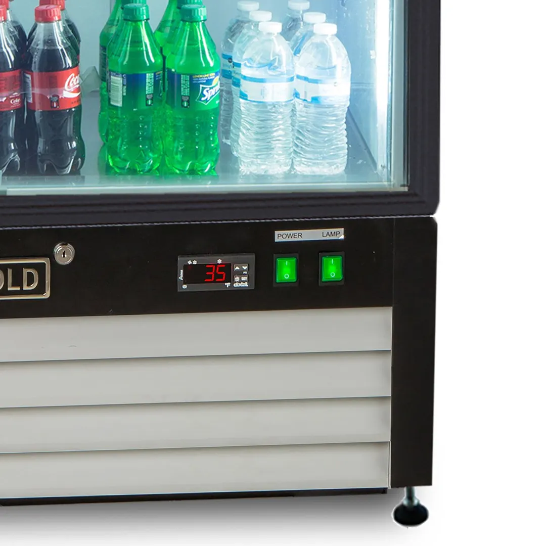 Maxx Cold MXM1-16RHC 25" Merchandiser Refrigerator in White w/ Glass Door, 16 cu.ft.
