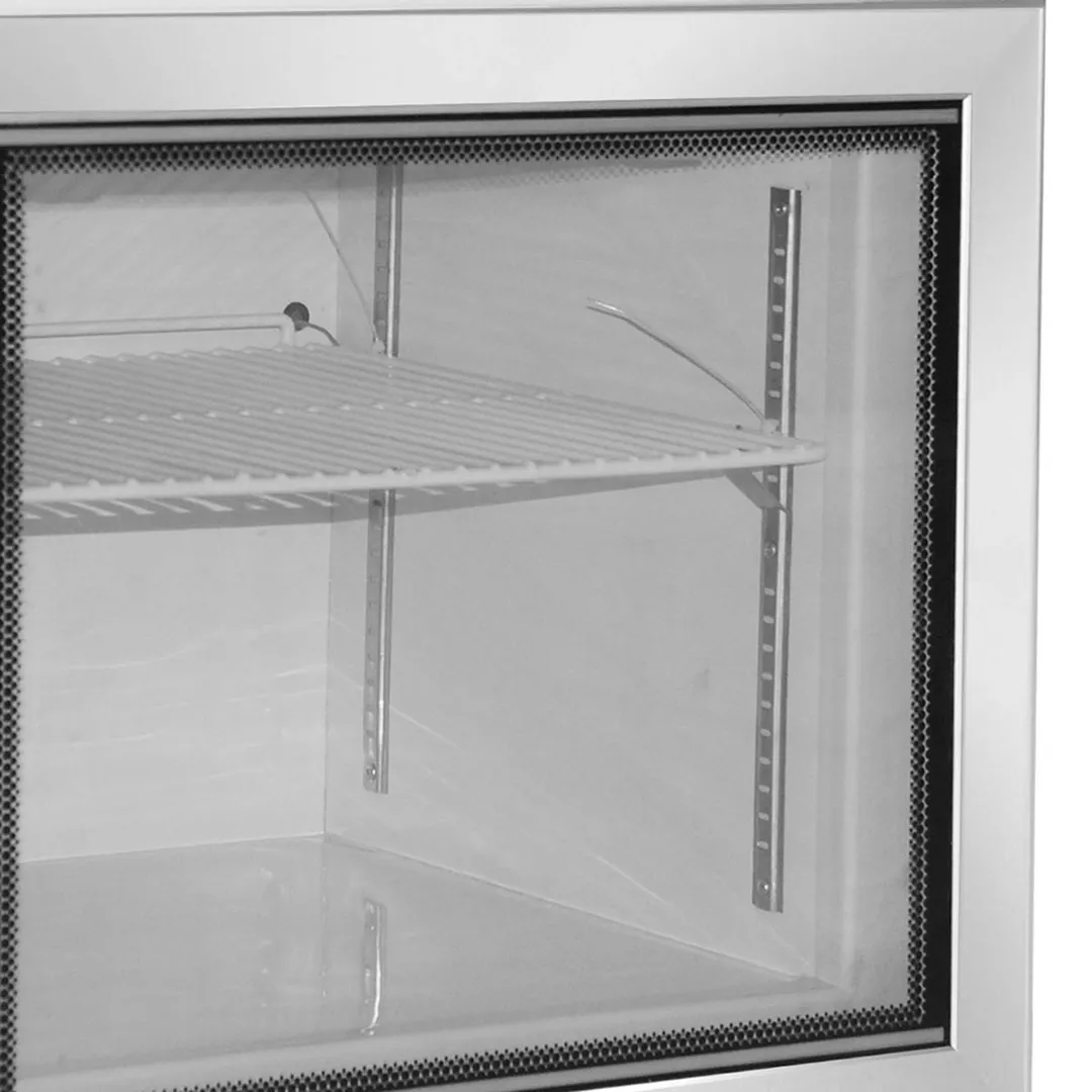 Maxx Cold MXM1-2.5FHC - 22.3" Countertop Freezer, 2.6 cu.ft, Glass Door, White Steel, LED Light
