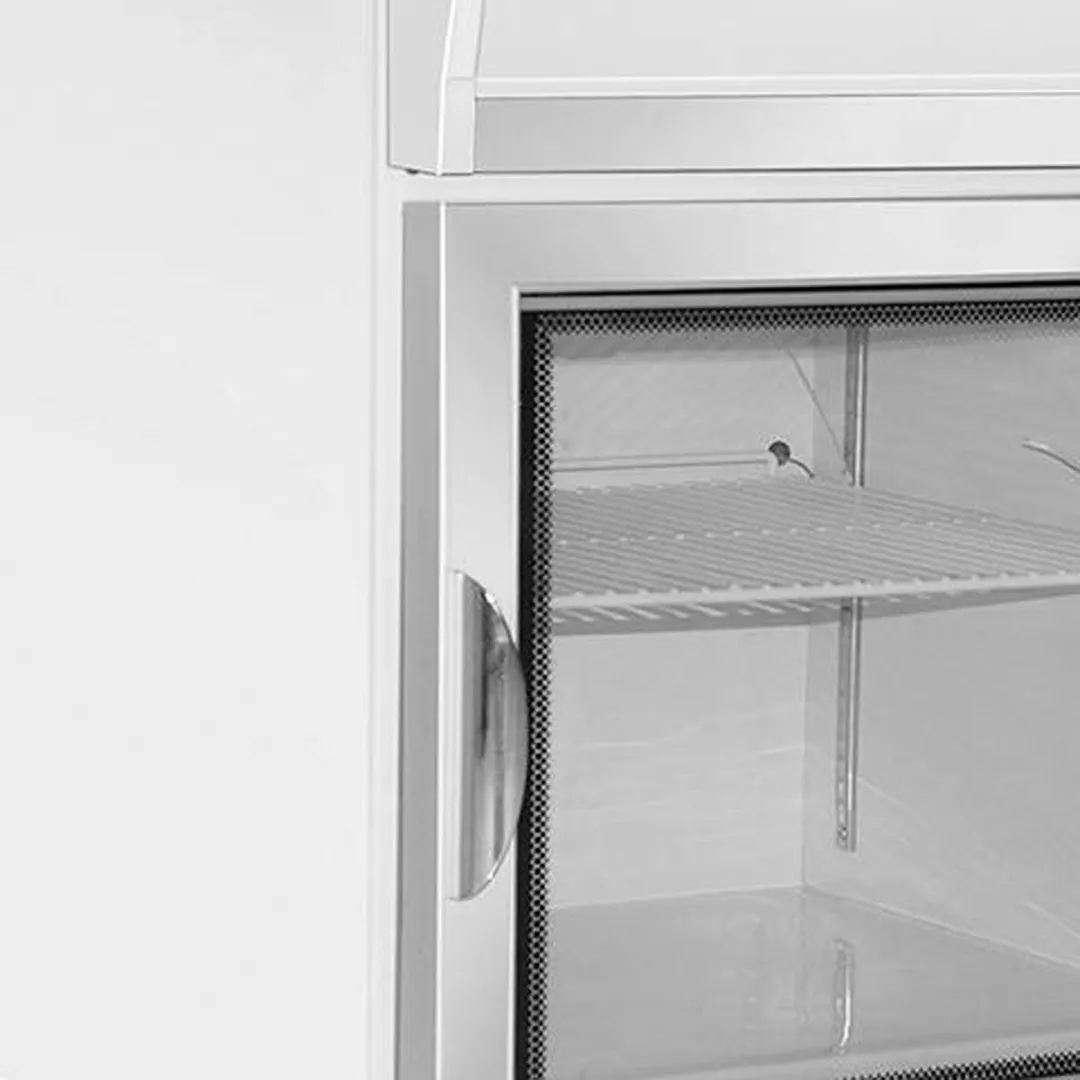 Maxx Cold MXM1-2.5FHC - 22.3" Countertop Freezer, 2.6 cu.ft, Glass Door, White Steel, LED Light