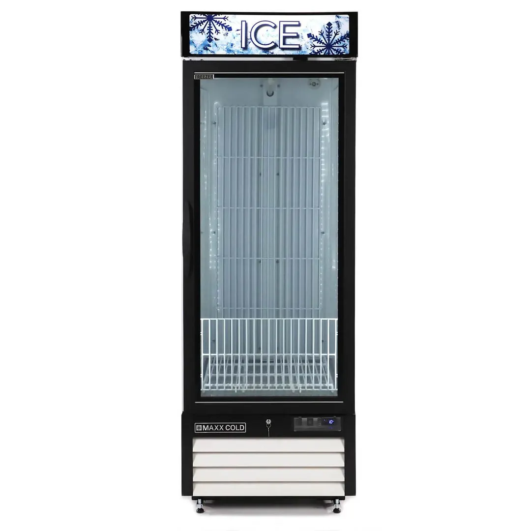 Maxx Cold MXM1-23FHC-ICE 27" Glass Door Freezer Merchandiser, 23 cu. ft.