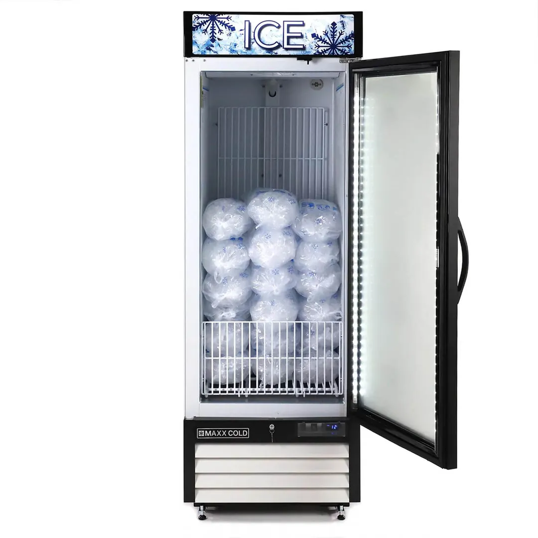Maxx Cold MXM1-23FHC-ICE 27" Glass Door Freezer Merchandiser, 23 cu. ft.