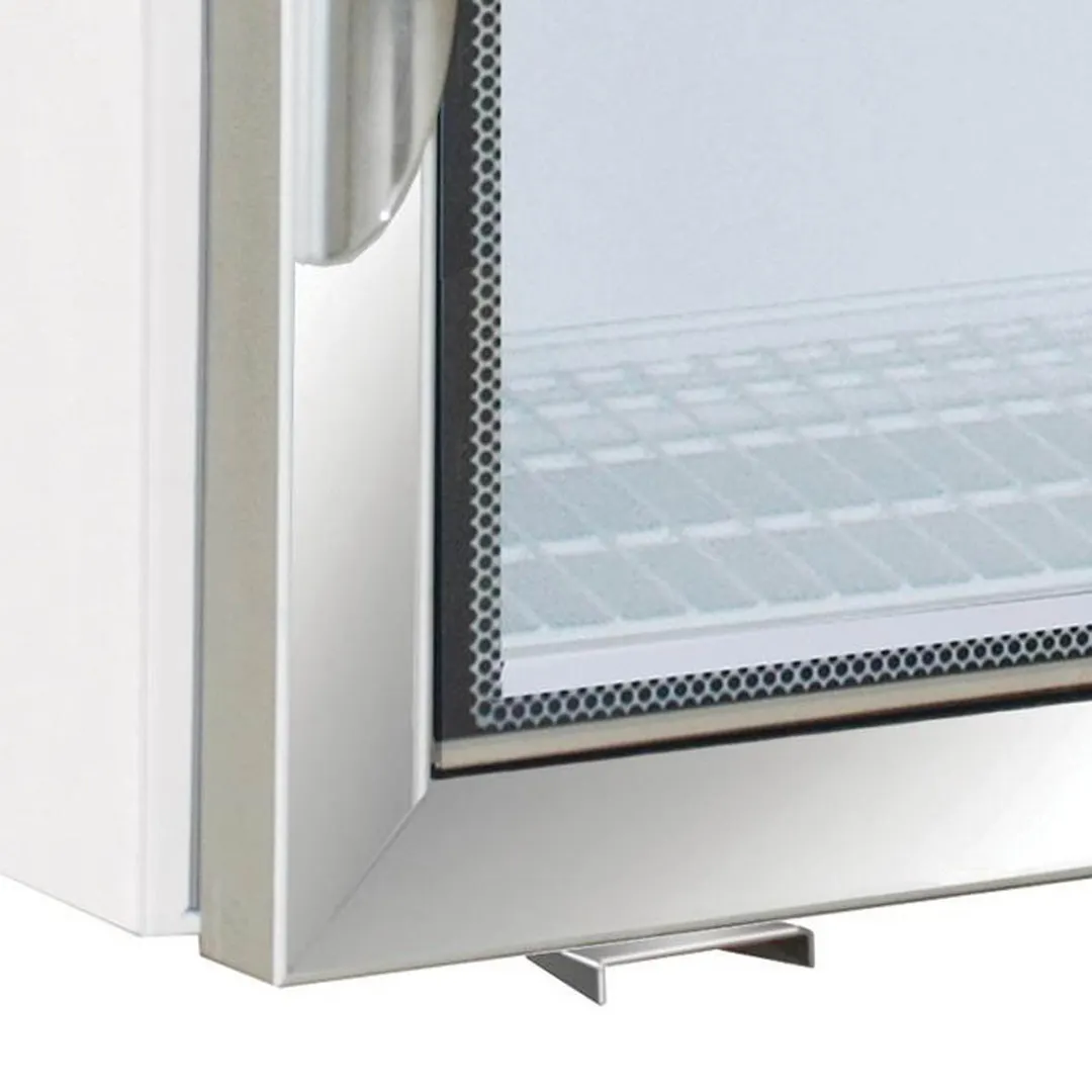 Maxx Cold MXM1-2R - Countertop Glass Door Refrigerator 2.1 cu.ft White Steel Double Pane Glass