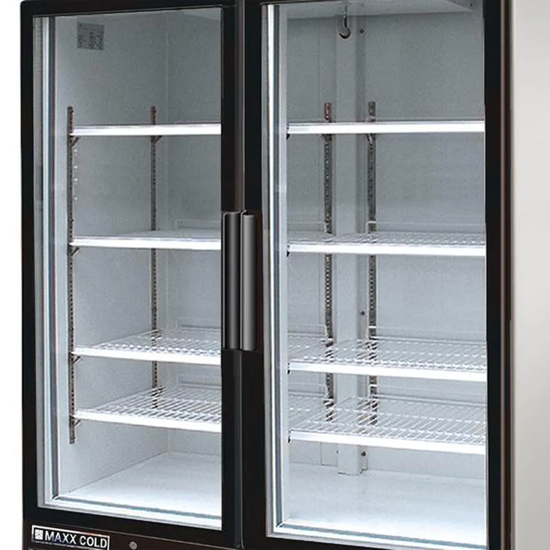 Maxx Cold MXM2-48FHC 54" 2 Glass Doors Freezer Merchandiser in White, 48 cu.ft.