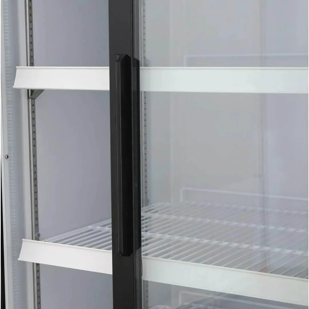 Maxx Cold MXM2-48RSBHC 54" Merchandiser Refrigerator in Black, w/ 2 Sliding Glass Door, 48 cu.ft. 