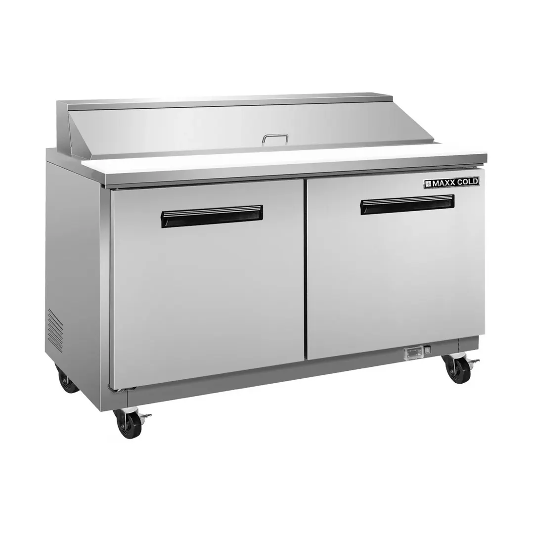 Maxx Cold MXSR60SHC 61" Refrigerated Sandwich/Salad Prep Table w/ 2 Doors, 17.83 cu. ft. 
