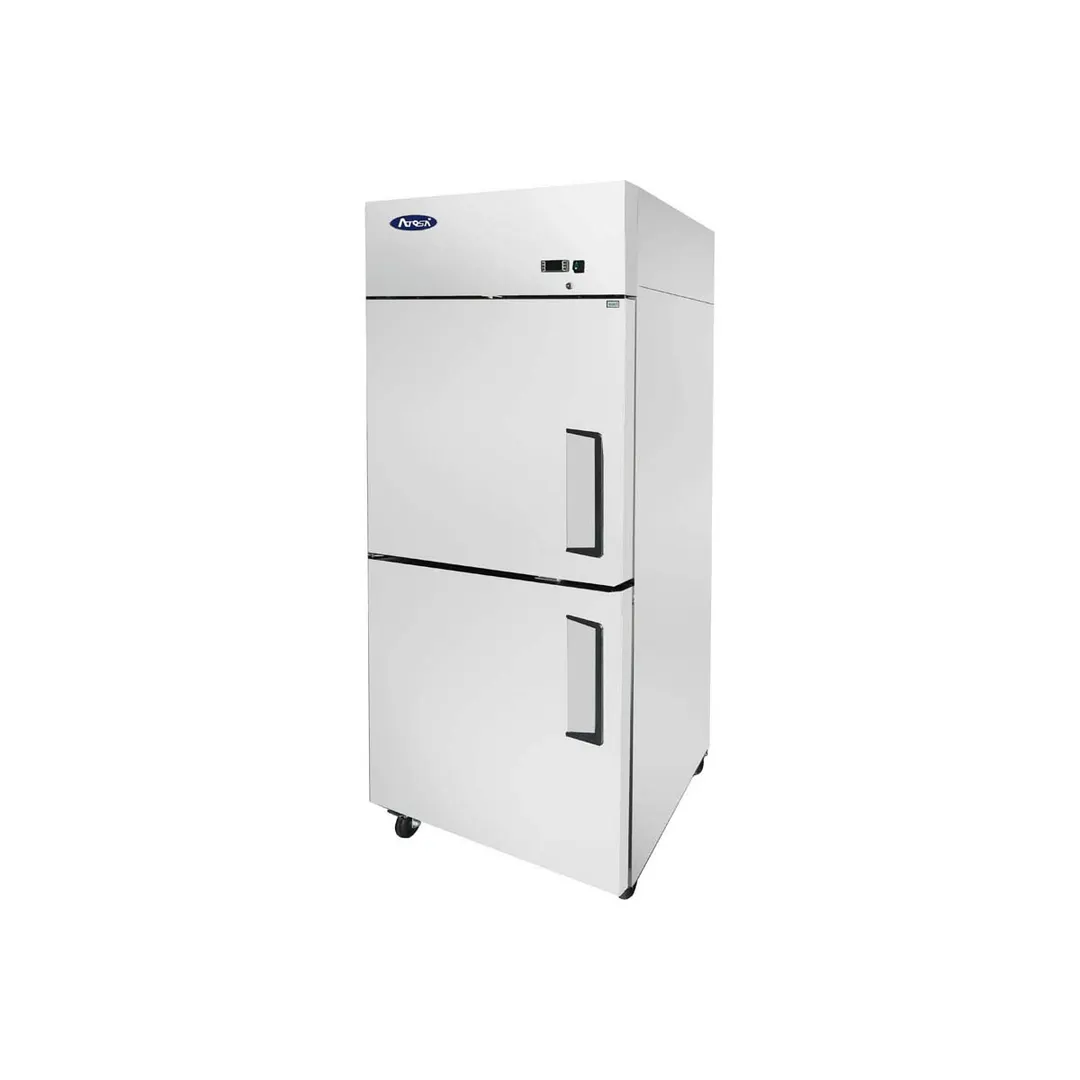 Atosa USA MBF8010GRL 28" 1-Section Reach-In Refrigerator w/ Left Hinged 2 Half Solid Door, Top Mounted, 21 cu. ft.