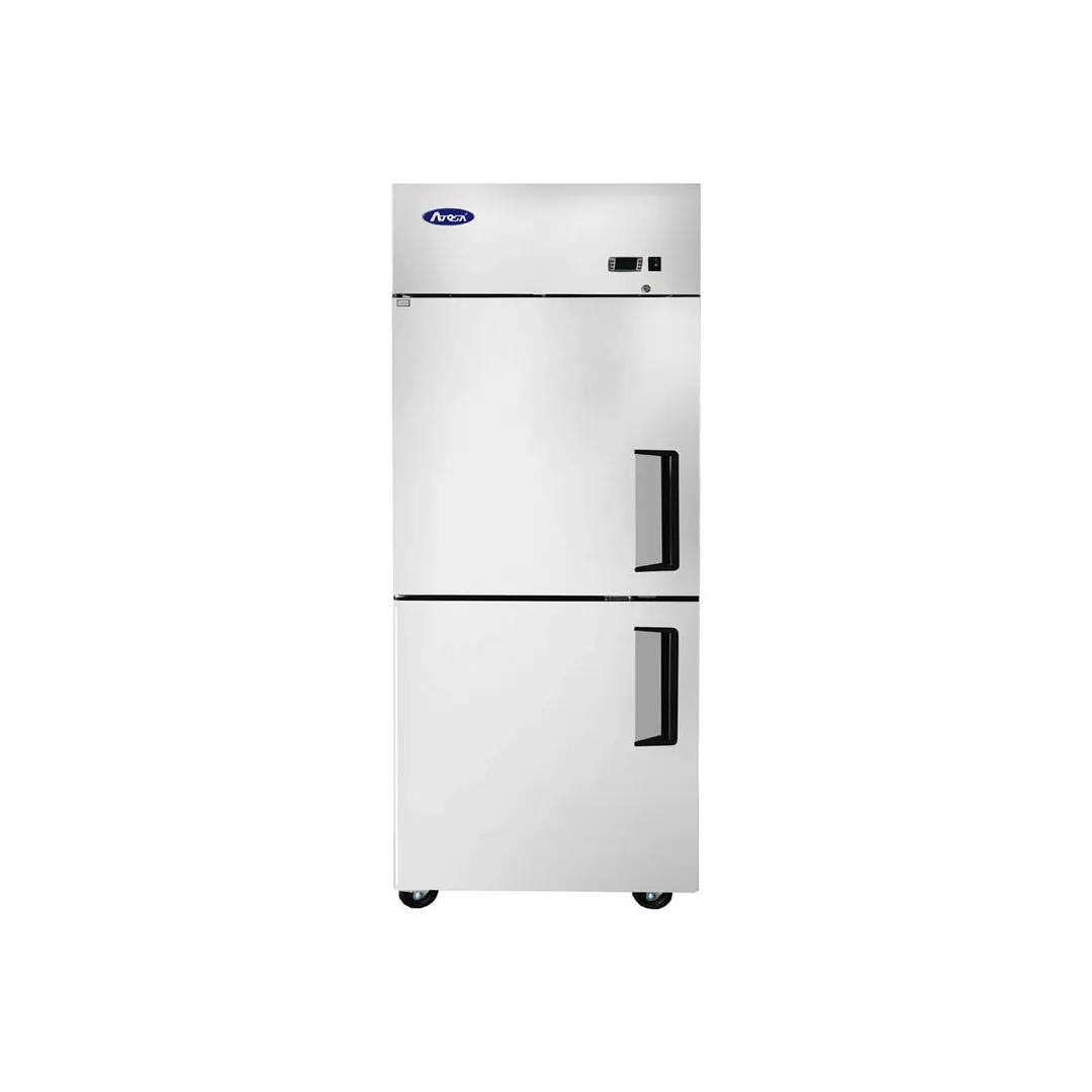 Atosa USA MBF8010GRL 28" 1-Section Reach-In Refrigerator w/ Left Hinged 2 Half Solid Door, Top Mounted, 21 cu. ft.