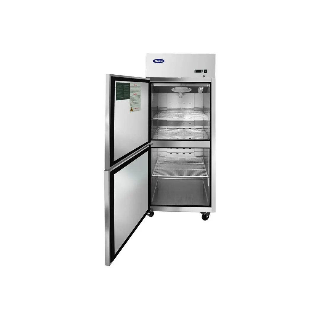 Atosa USA MBF8010GRL 28" 1-Section Reach-In Refrigerator w/ Left Hinged 2 Half Solid Door, Top Mounted, 21 cu. ft.