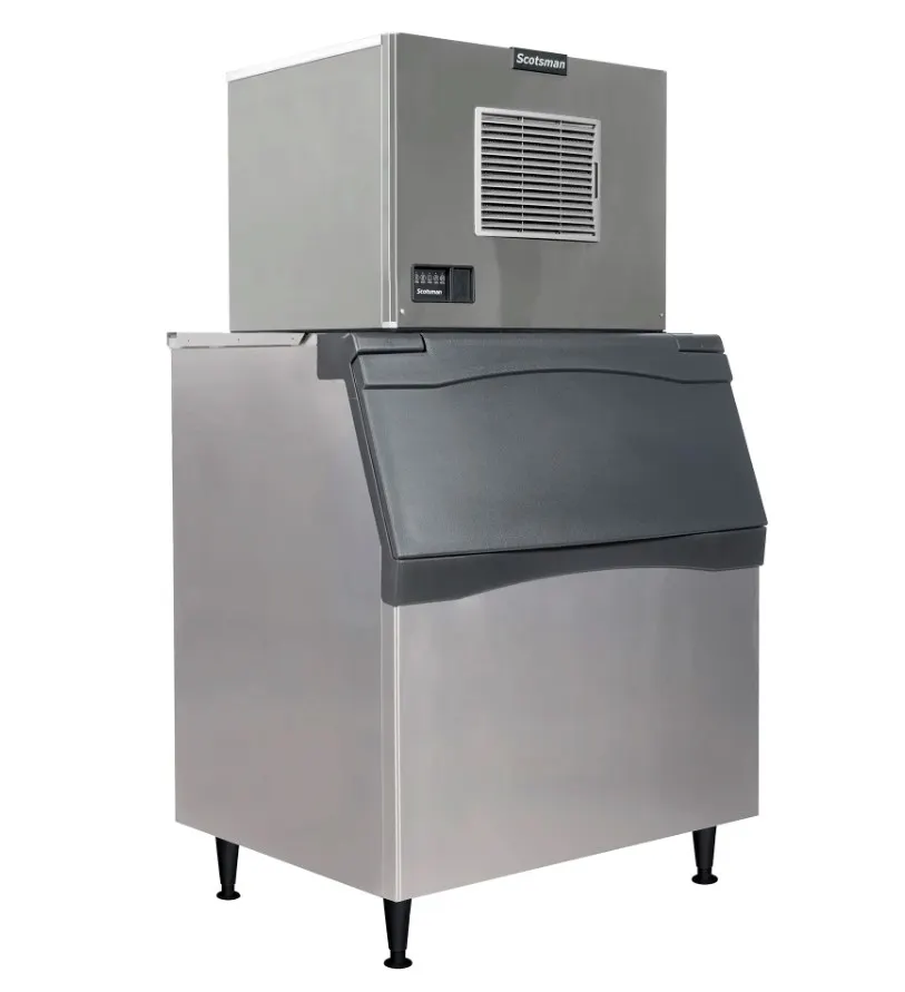 Scotsman MC0630SAX-32/B842S/KBT29 Air Cooled Half Cube 640 lb Ice Machine with Bin, 778 lb Storage