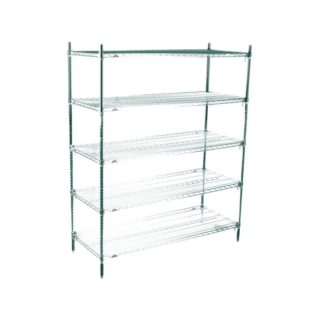 Metro Super Adjustable Super Erecta® 5A467K3 5-Shelf Wire Shelving Starter Unit, Metroseal 3 - 60" x 21" x 74"