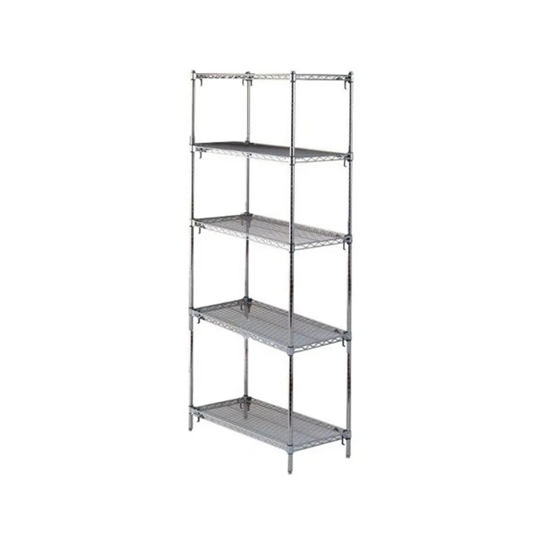 Metro Super Adjustable Super Erecta® 5A477C Wire Shelving Starter Unit, Chrome - 72" x 21" x 74"