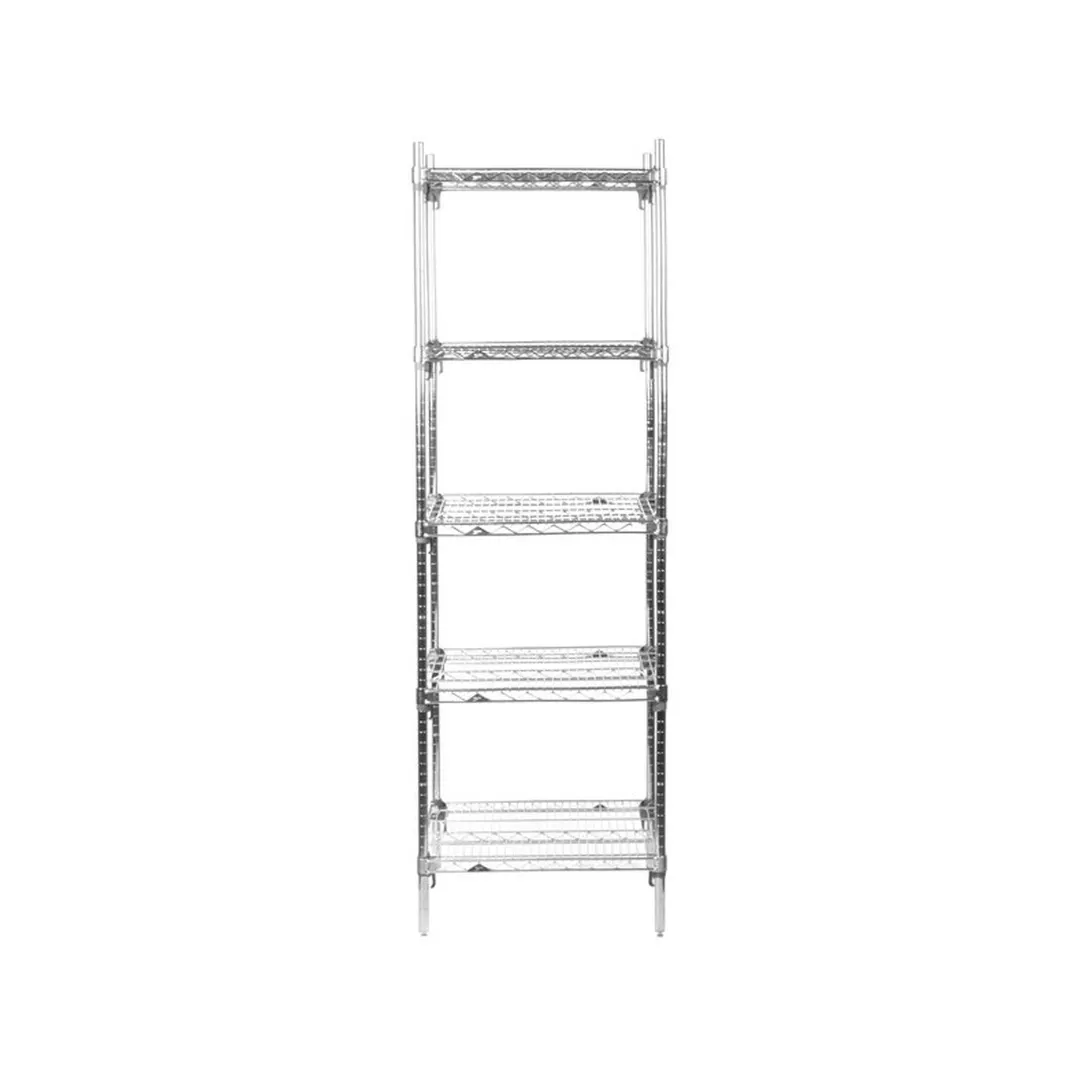 Metro Super Adjustable Super Erecta® 5A517C Wire Shelving Starter Unit, Chrome - 24" x 24" x 74"