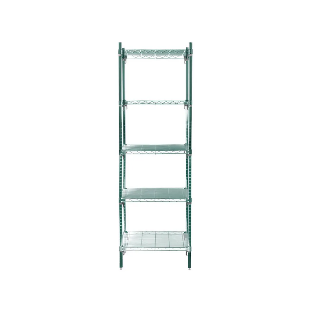 Metro Super Adjustable Super Erecta® 5A527K3 Wire Shelving Starter Unit, Green Epoxy - 30" x 24" x 74"