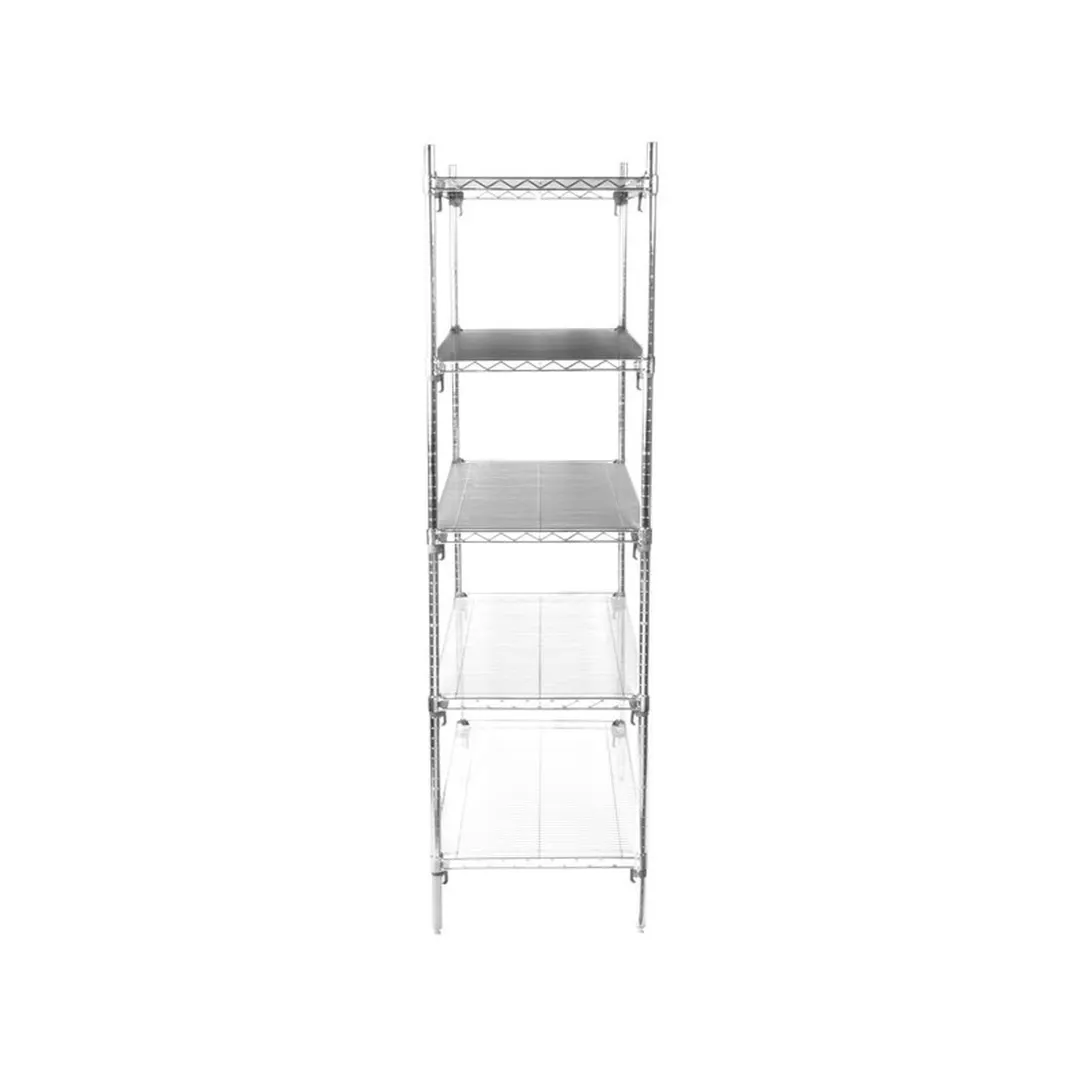 Metro Super Adjustable Super Erecta® 5A527C Chrome Wire Shelving Starter Unit - 36" x 24" x 74"