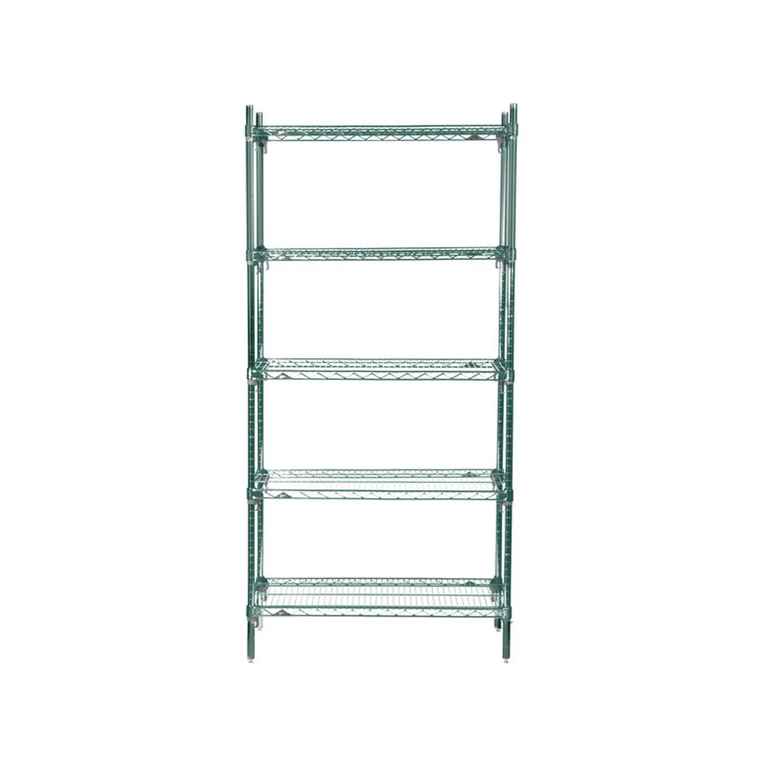 Metro Super Adjustable Super Erecta® 5A537K3 Epoxy Wire Shelving Starter Unit - 36" x 24" x 74"