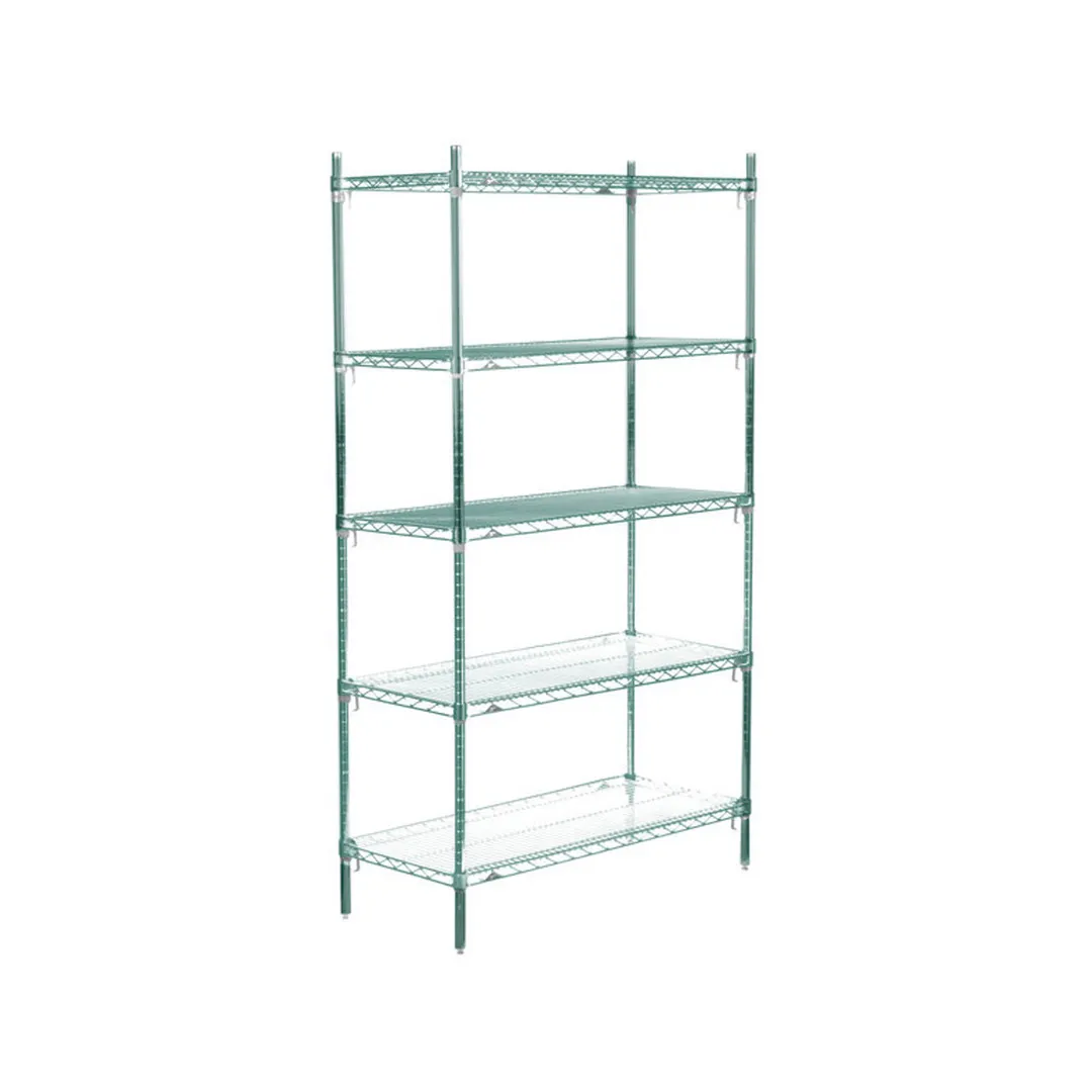 Metro Super Adjustable Super Erecta® 5A547K3 Epoxy Wire Shelving Starter Unit - 42" x 24" x 74"