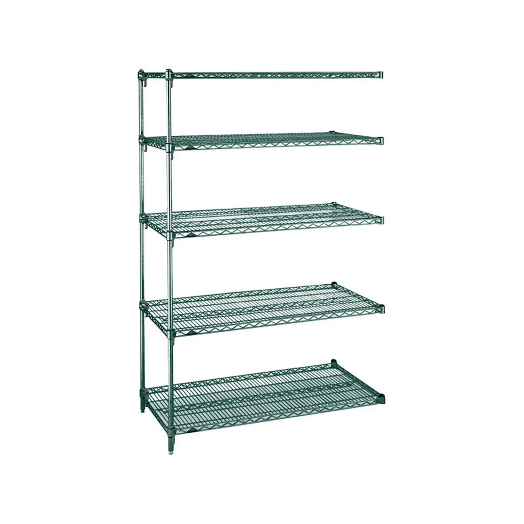 Metro 5AA357K3 Super Erecta® Adjustable 5-Shelf Epoxy Wire Shelving Add On Unit - 48" x 18" x 74"