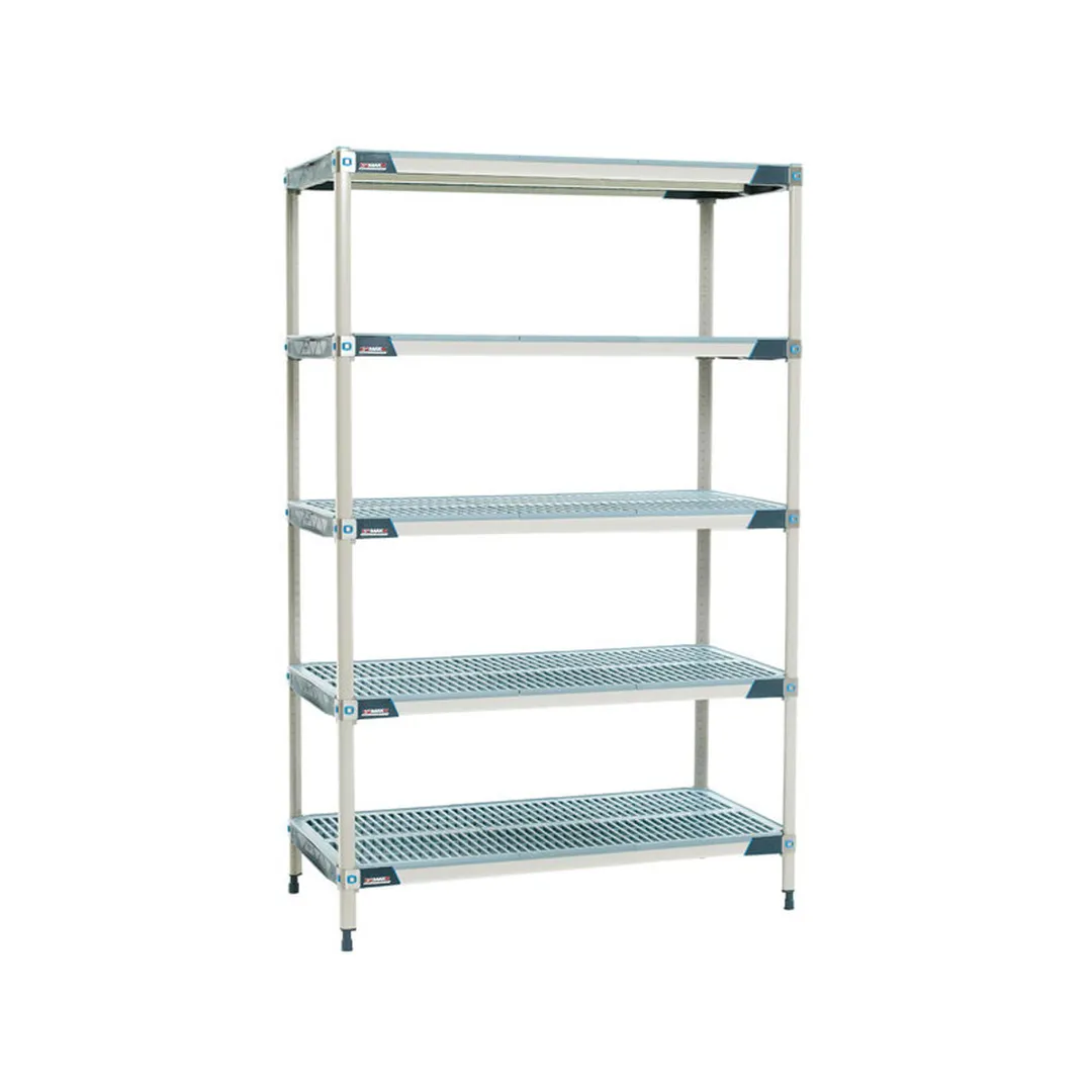 Metro 5X317GX3 MetroMax® i Starter Blue 5-Shelf Polymer Shelving Unit - 24" x 18" x 74"