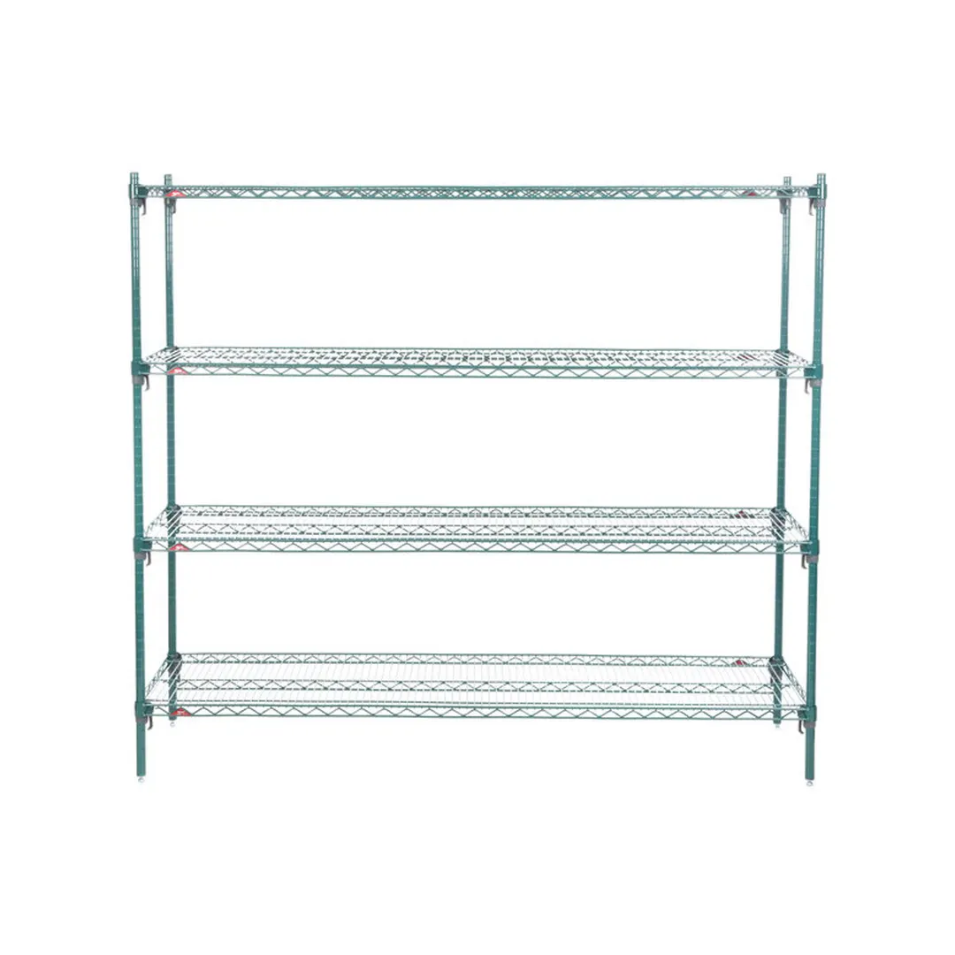 Metro Super Adjustable Super Erecta A376K3 4-Shelf Wire Shelving Starter Unit, Metroseal - 18" x 72" x 63"