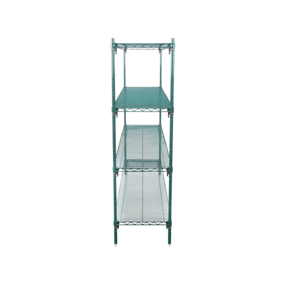 Metro Super Adjustable Super Erecta A376K3 4-Shelf Wire Shelving Starter Unit, Metroseal - 18" x 72" x 63"