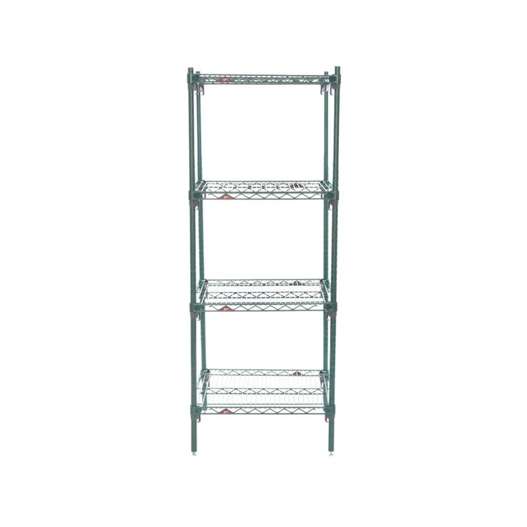 Metro Super Adjustable Super Erecta A416K3 4-Shelf Wire Shelving Starter Unit, Metroseal - 21" x 24" x 63"