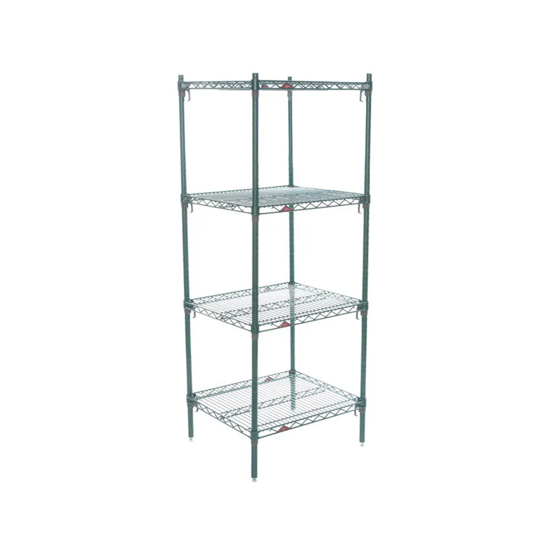 Metro Super Adjustable Super Erecta A416K3 4-Shelf Wire Shelving Starter Unit, Metroseal - 21" x 24" x 63"