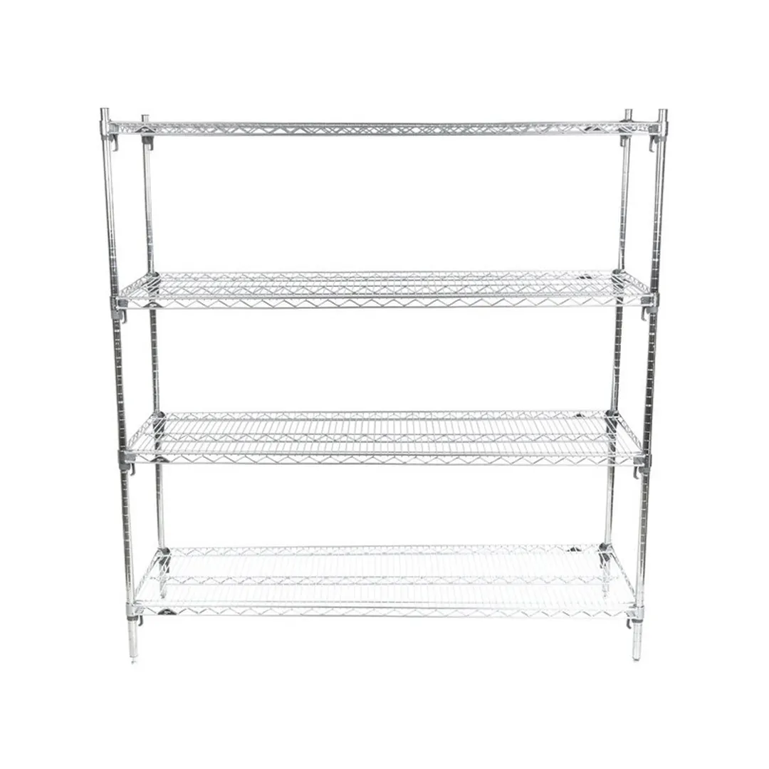 Metro Super Adjustable Super Erecta A426C 4-Shelf Wire Shelving Starter Unit, Chrome - 21" x 30" x 63"
