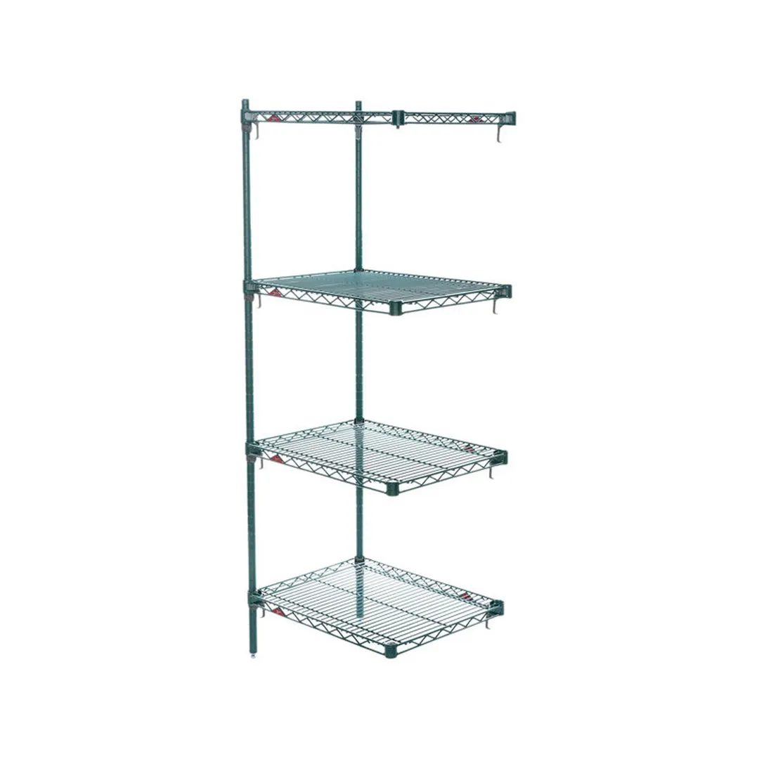 Metro Super Adjustable Super Erecta AA316K3 4-Shelf Wire Shelving Add-On Unit, Epoxy - 18" x 24" x 63"