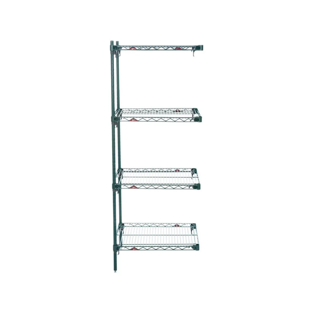 Metro Super Adjustable Super Erecta AA316K3 4-Shelf Wire Shelving Add-On Unit, Epoxy - 18" x 24" x 63"