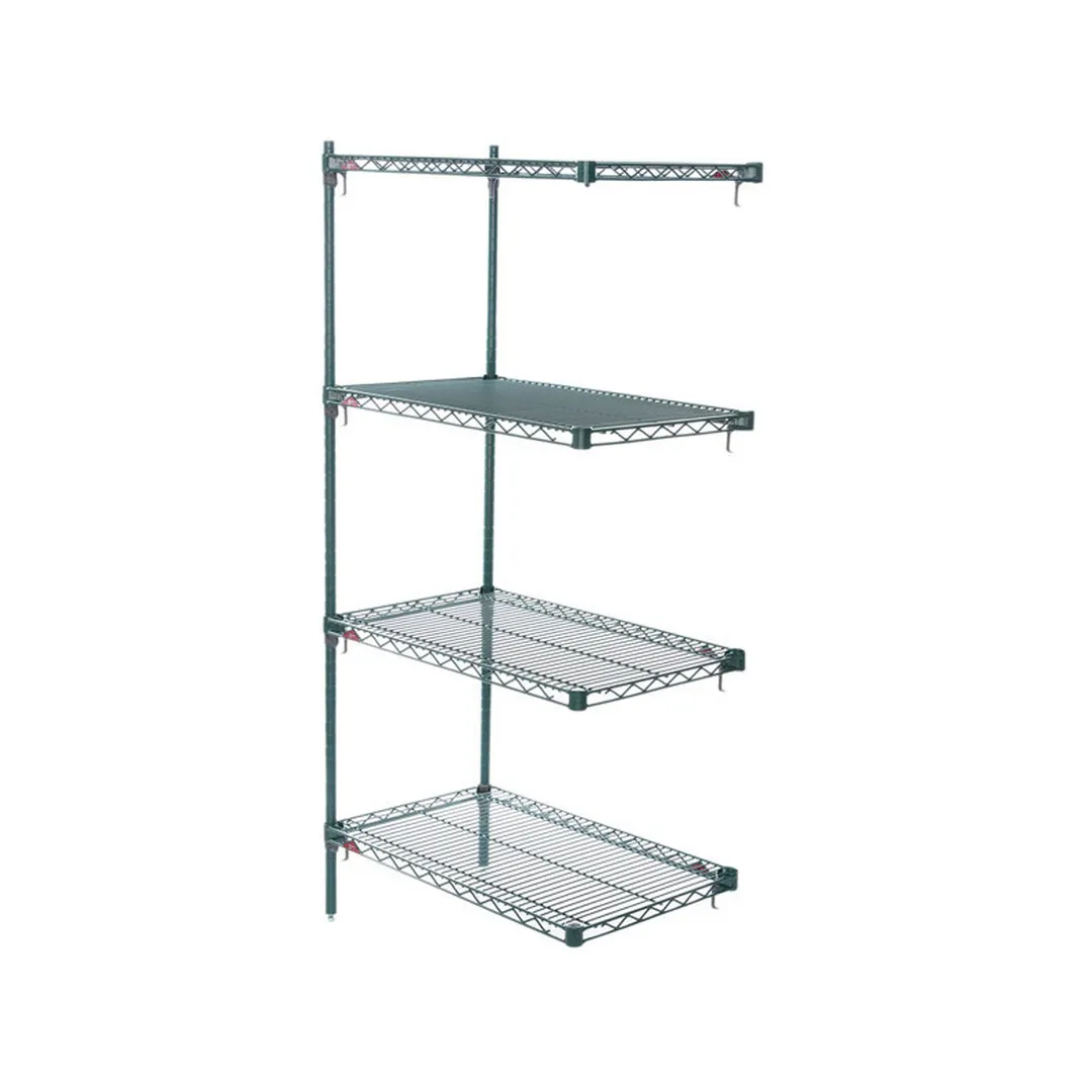 Metro Super Adjustable Super Erecta AA326K3 4-Shelf Wire Shelving Add-On Unit, Epoxy - 18" x 30" x 63"