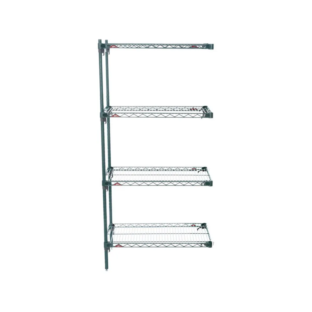 Metro Super Adjustable Super Erecta AA326K3 4-Shelf Wire Shelving Add-On Unit, Epoxy - 18" x 30" x 63"
