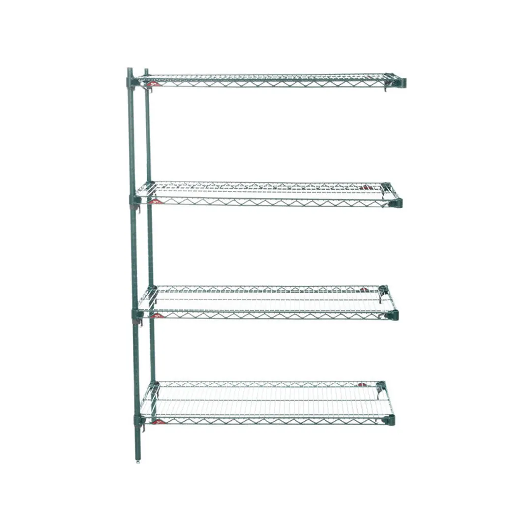 Metro Super Adjustable Super Erecta AA346K3 4-Shelf Wire Shelving Add-On Unit, Epoxy - 18" x 42" x 63"