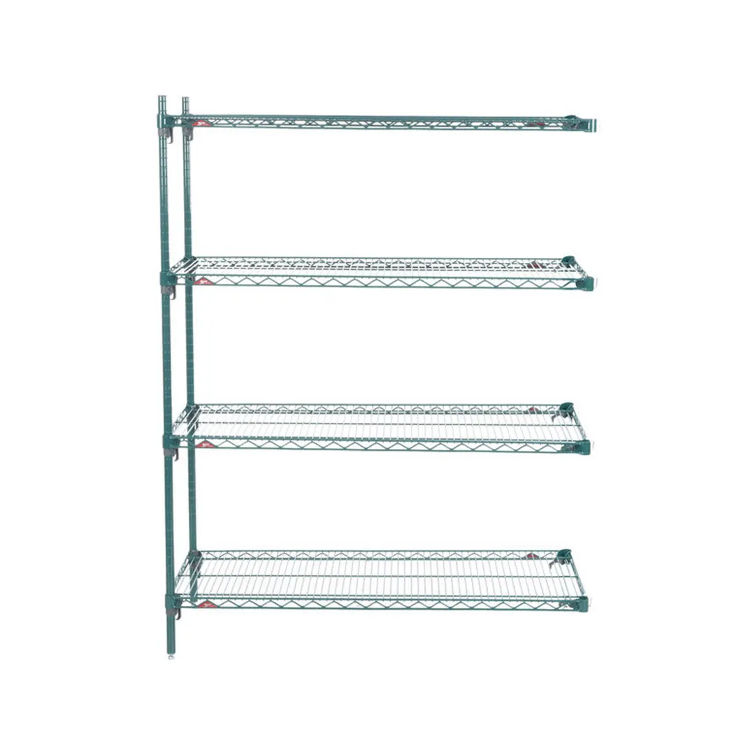 Metro Super Adjustable Super Erecta AA356K3 4-Shelf Wire Shelving Add-On Unit, Epoxy - 18" x 48" x 63"