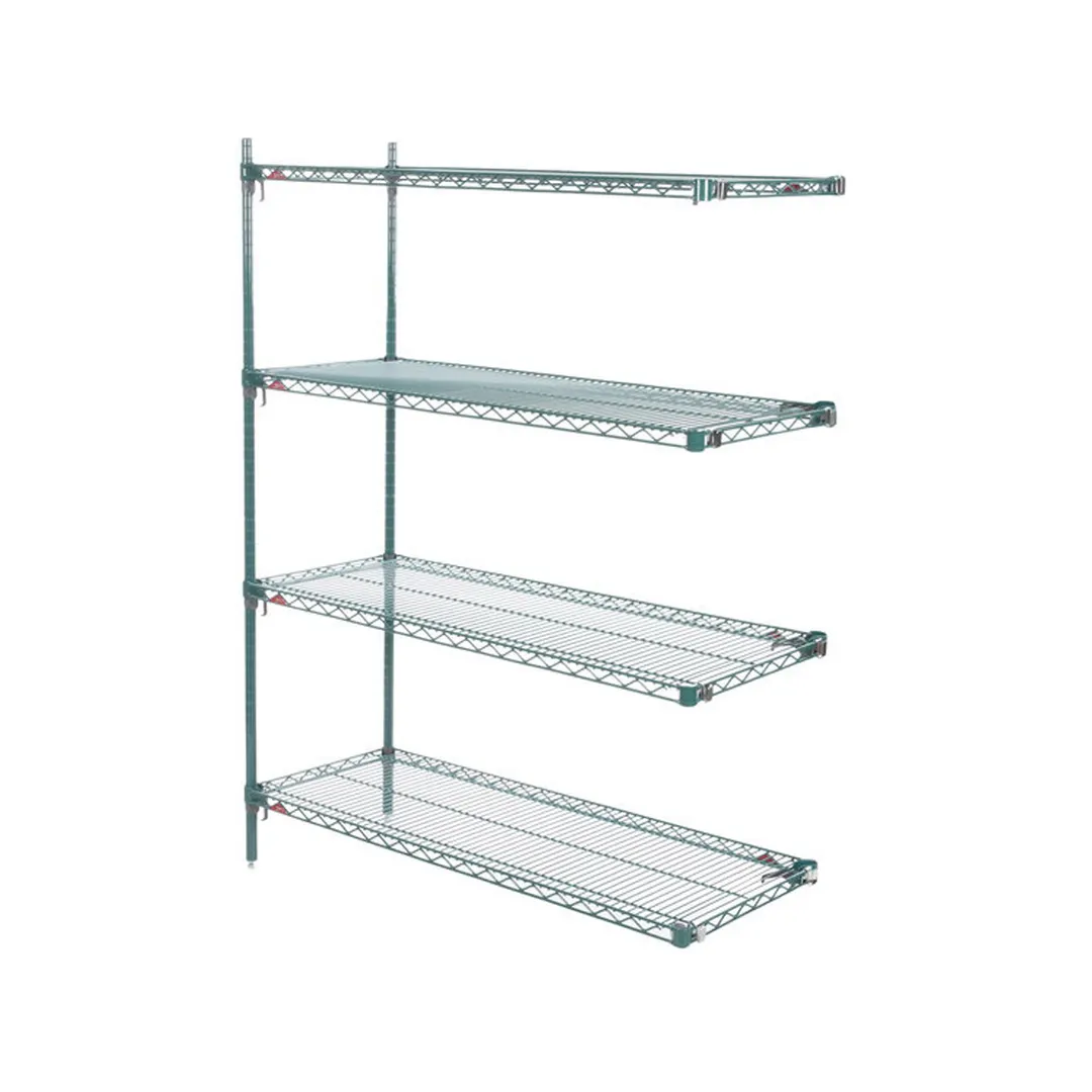 Metro Super Adjustable Super Erecta AA356K3 4-Shelf Wire Shelving Add-On Unit, Epoxy - 18" x 48" x 63"