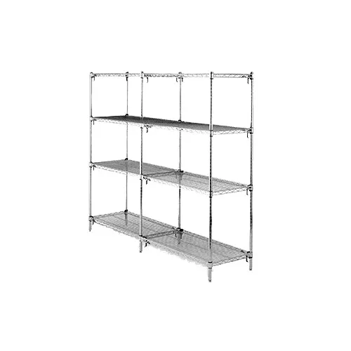 Metro Super Adjustable Super Erecta AA366K3 4-Shelf Wire Shelving Add-On Unit, Epoxy - 18" x 60" x 63"