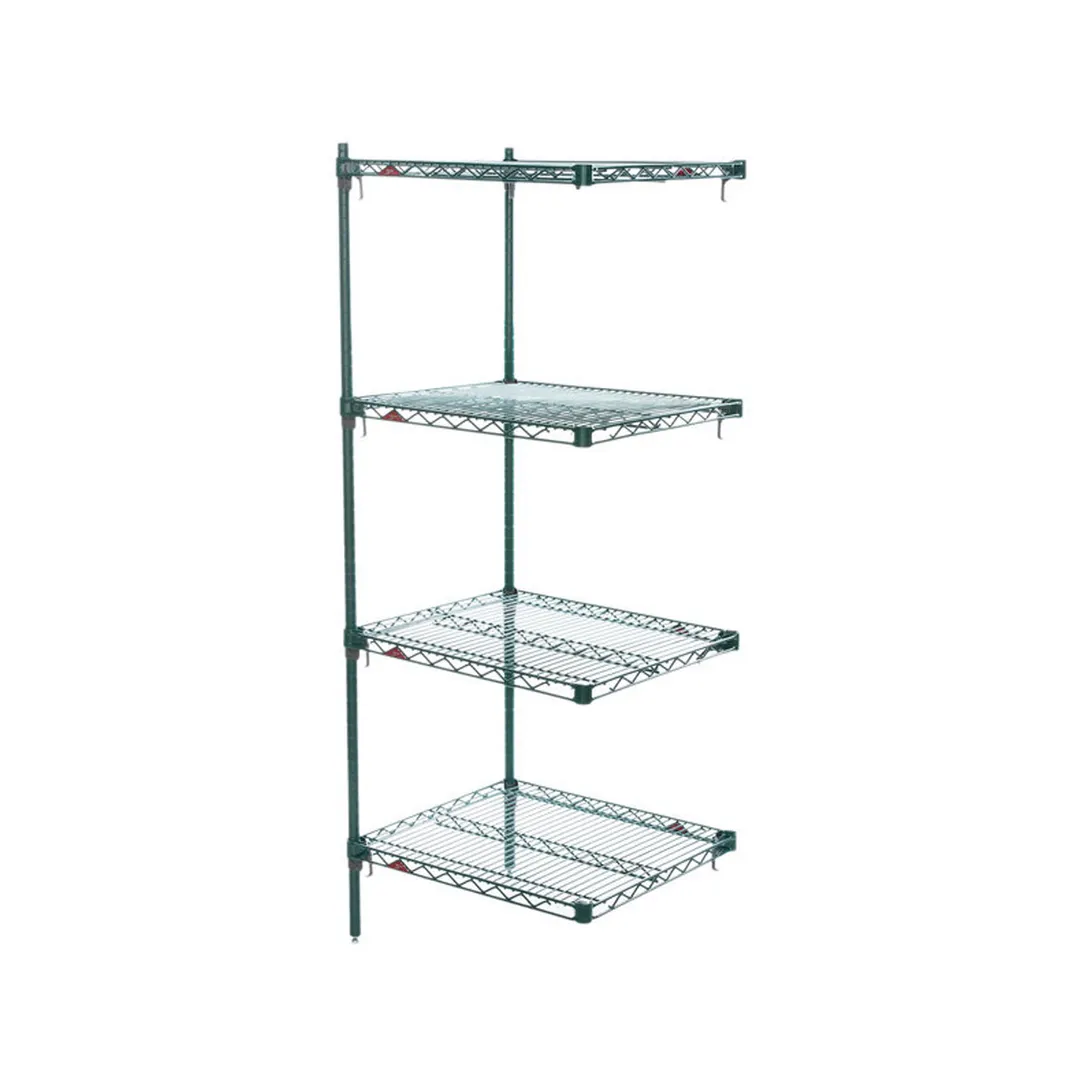 Metro Super Adjustable Super Erecta AA416K3 4-Shelf Wire Shelving Add-On Unit, Epoxy - 21" x 24" x 63"