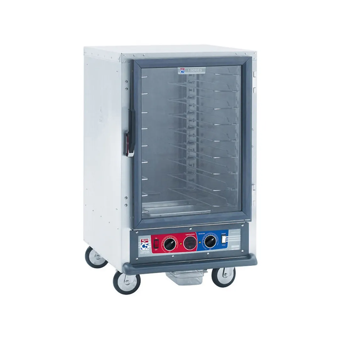 Metro C515-CFC-U Half Height Non-Insulated Heated Holding & Proofing Cabinet, Clear Door