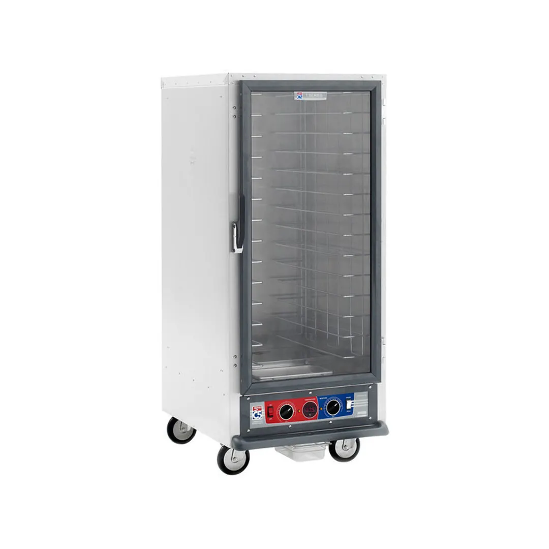 Metro C517-CFC-4  3/4 Height Non-Insulated Heated Holding & Proofing Cabinet, Clear Door