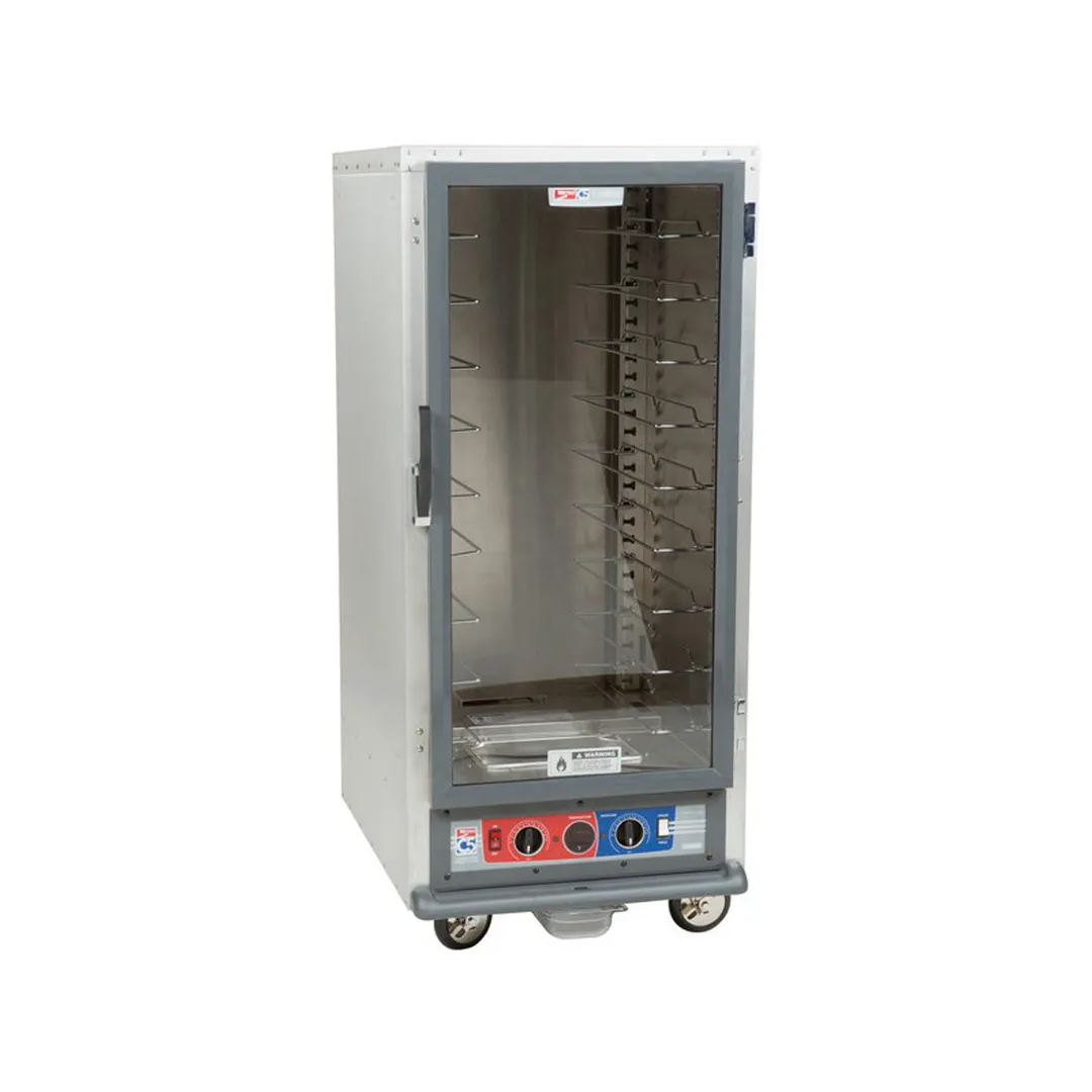 Metro C517-CFC-U 3/4 Height Non-Insulated Heated Holding & Proofing Cabinet, Clear Door 