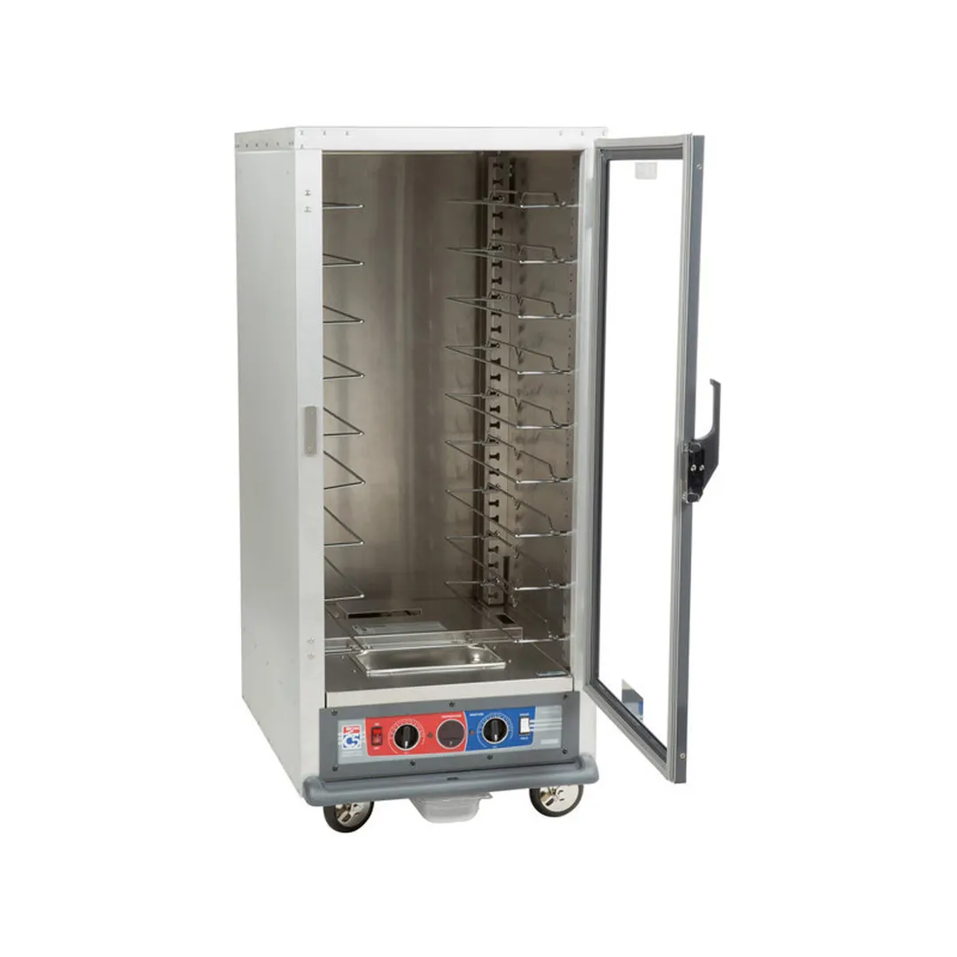 Metro C517-CFC-U 3/4 Height Non-Insulated Heated Holding & Proofing Cabinet, Clear Door 