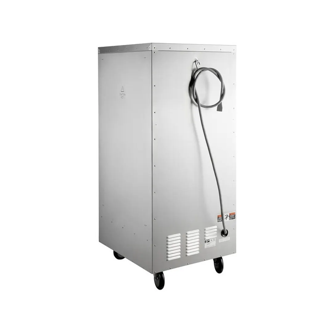 Metro C517-HFC-4 3/4 Height 1-Door Clear Heated Holding Cabinet, Aluminum, 14 Pan Capacity, 2000W, 120V