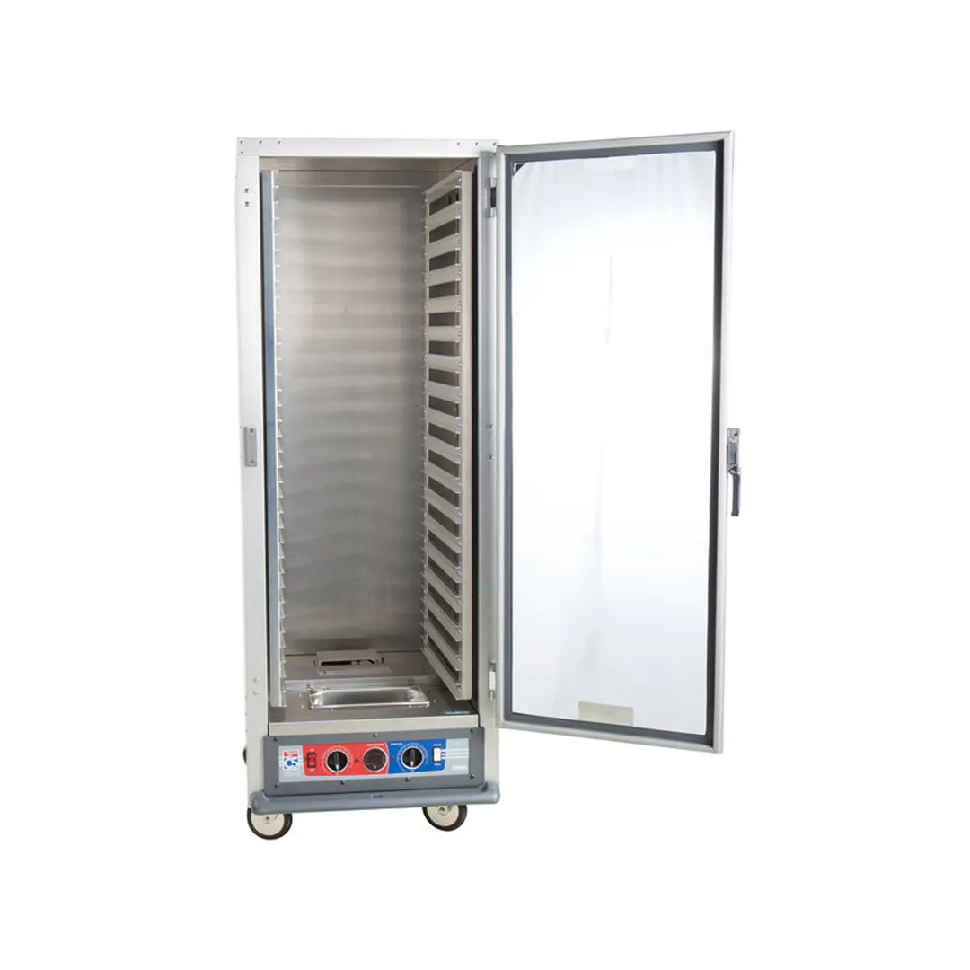 Metro C519-CFC-L Full Height Non-Insulated Heated Holding & Proofing Cabinet, Clear Door