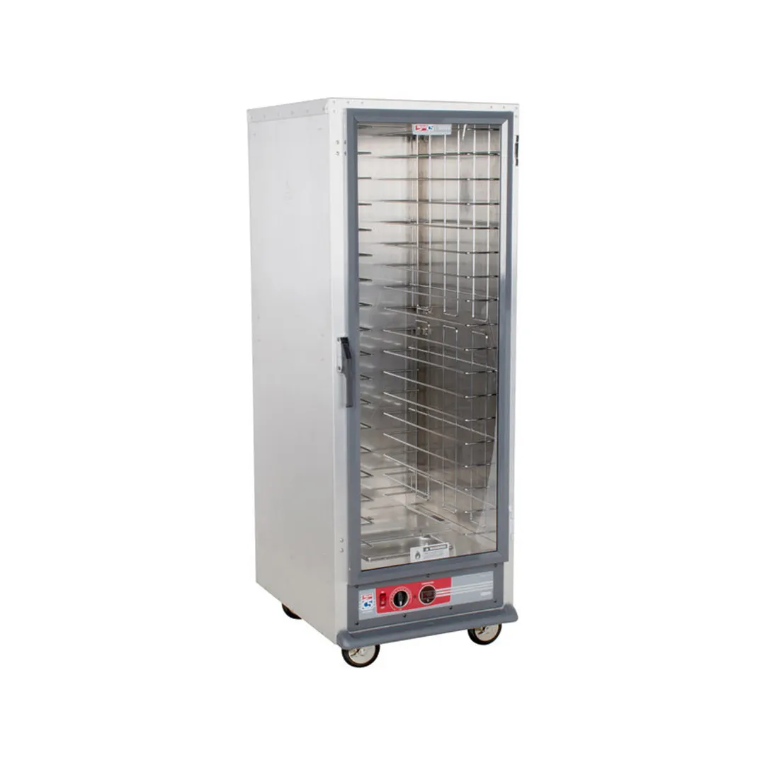 Metro C519-HFC-4 Full-Height 1-Door Heated Holding Cabinet, Clear Polycarbonate Door, 18-Pan or 34-Pan Capacity, Aluminum, 2000W