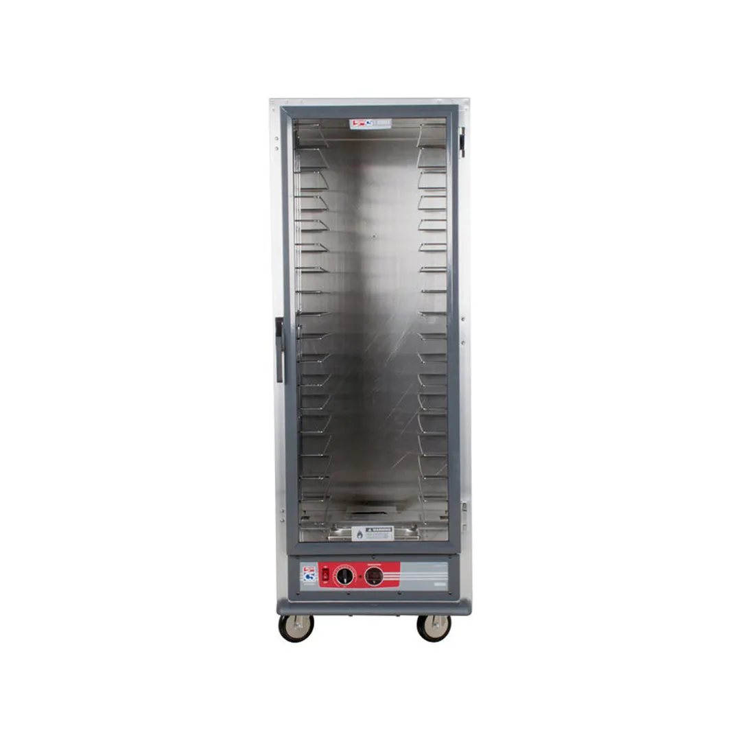 Metro C519-HFC-4 Full-Height 1-Door Heated Holding Cabinet, Clear Polycarbonate Door, 18-Pan or 34-Pan Capacity, Aluminum, 2000W
