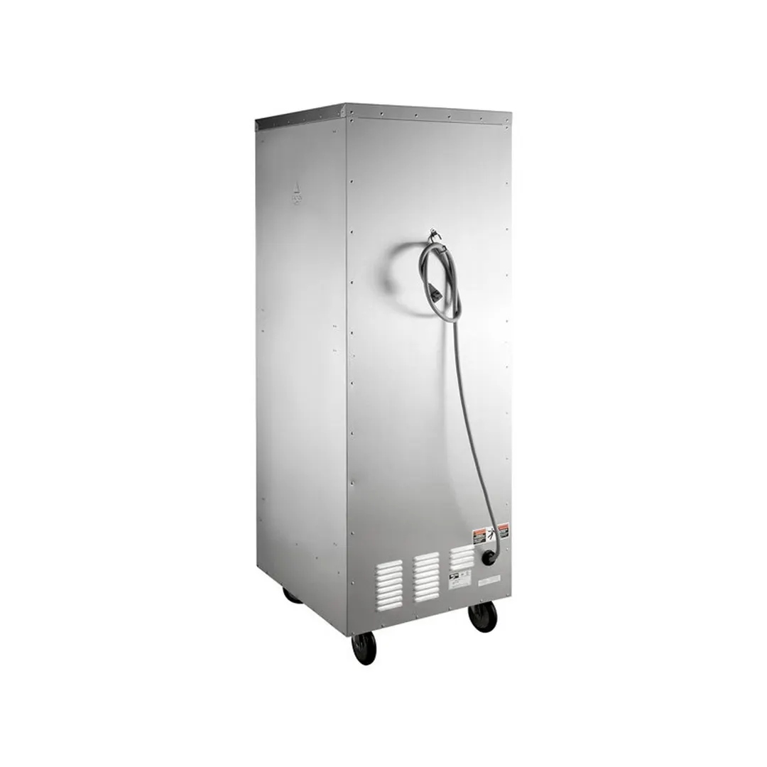 Metro C519-HFC-L "Full Height" 1-Door Clear Heated Holding Cabinet, 35 Pan Capacity, Aluminum
