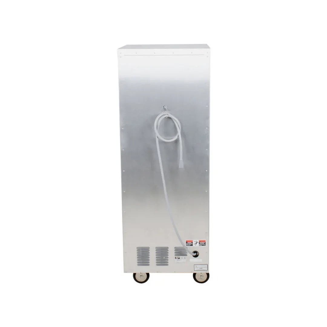 Metro C519-HFC-U "Full Height" 1-Door Clear Heated Holding Cabinet, 18x26" Pan Capacity, Aluminum