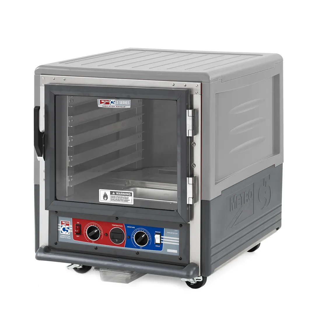 Metro C533-CLFC-L-GY Undercounter Heated Holding & Proofing Cabinet w/ Gray Insulatıon, Lower Wattage